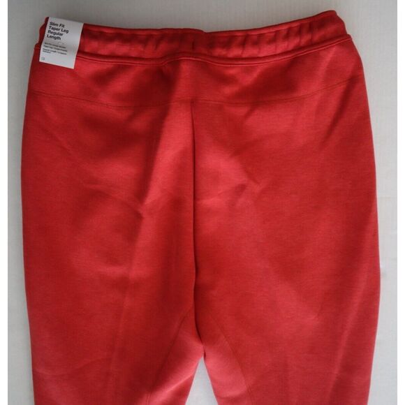 Nike FB8002-672 Men's Sz L-Tall Red/Black Sportswear Tech Fleece Joggers - Picture 7 of 13